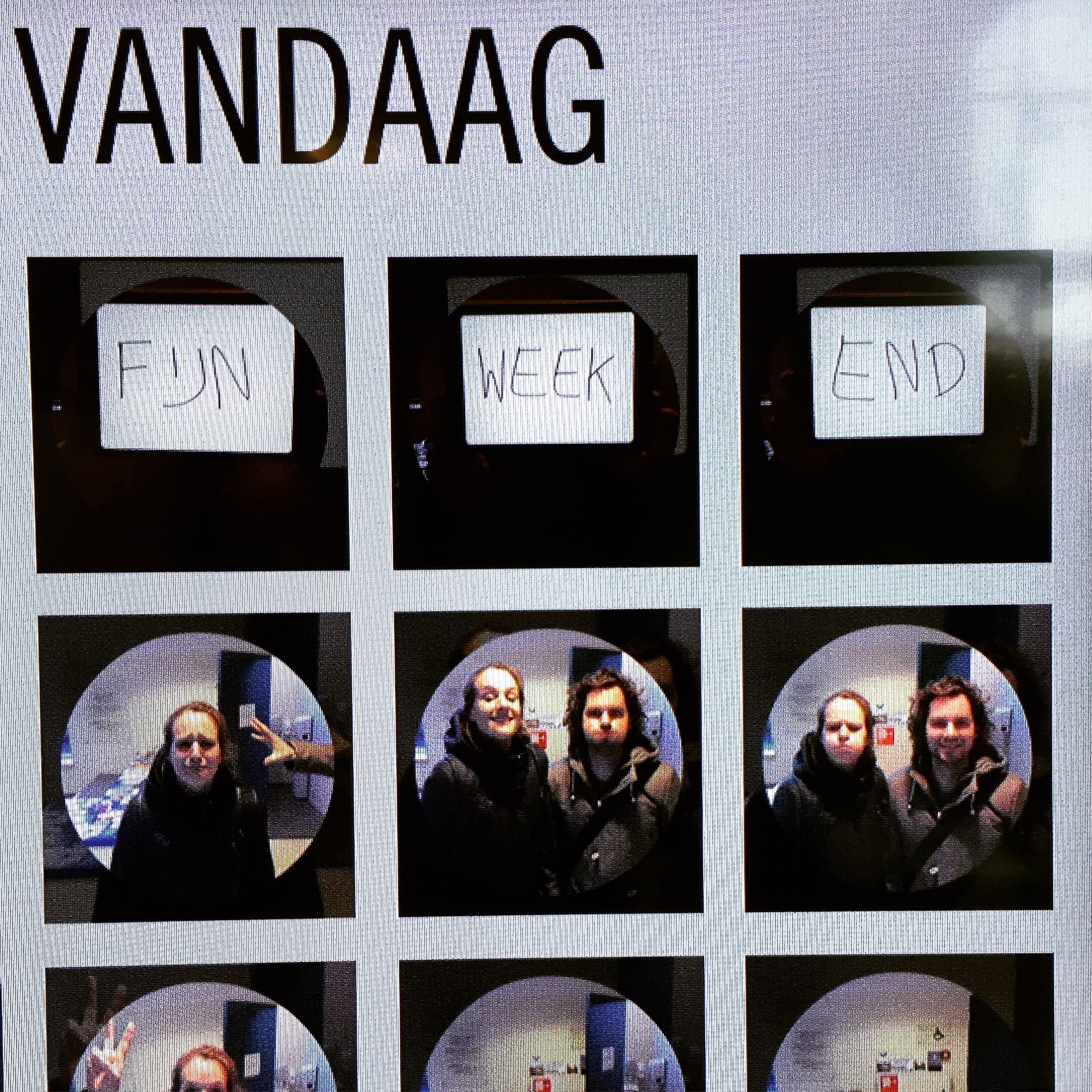 Image for We hebben een vrij awesome digitale smoelenwand op kantoor.